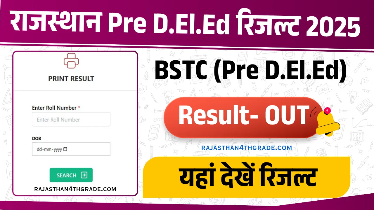 BSTC Pre deled Result 2025